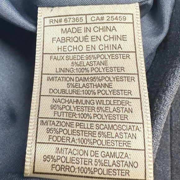 BB Dakota Blue Moto Jacket Size Small - Picture 12 of 14